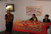 Participant giving feedback of training session